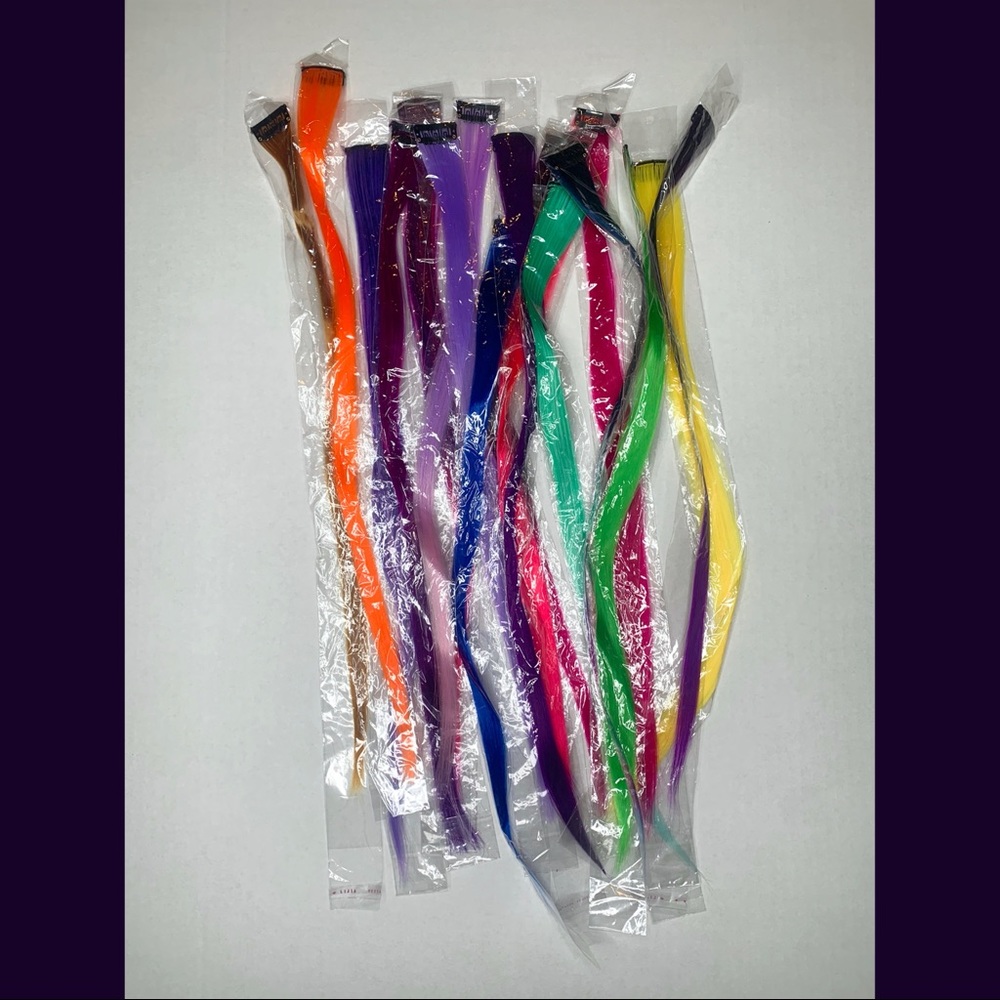 Rainbow Hair Extensions (Individually Wrapped)